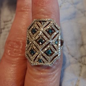 925 SS diamonds/moissanite range on presidium gem tester ring